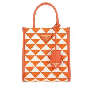 PRADA Embroidered Fabric Micro Symbole Handbag